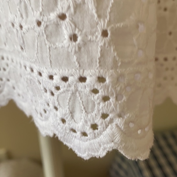 Lilly Pulitzer White Telyn Eyelet Crochet Top Size M - Picture 13 of 16